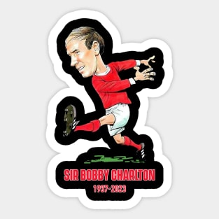 Sir Bobby Charlton Memorial Sticker